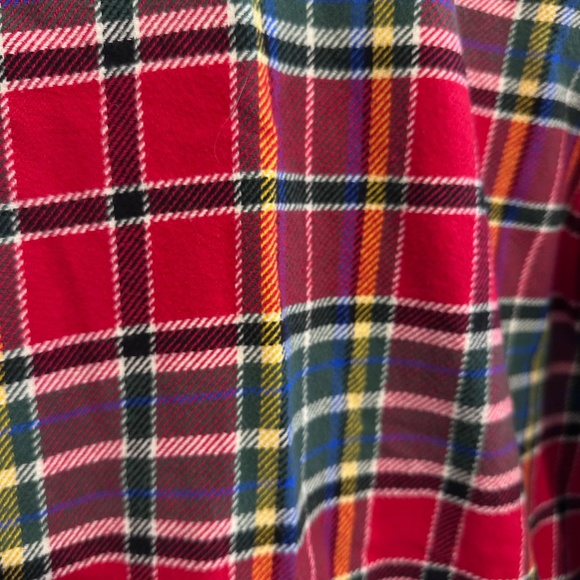 Lands’ End Multi-Colored Heavyweight Flannel Shirt - Picture 5 of 6